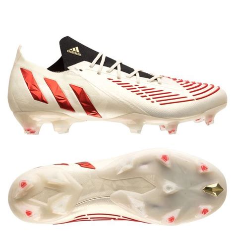 adidas predator edge + fg showdown - weiß/rot/gold|adidas Predator Edge.1 FG Soccer Cleats .